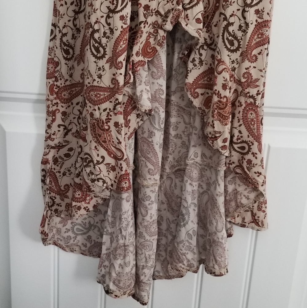 Vine and Valley v-neck spaghetti strap high low dress size Medium - Picture 6 of 10